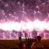 福岡県柳川市・有明海花火フェスタ2018(横幅２kmの花火スカイナイアガラ)の写真