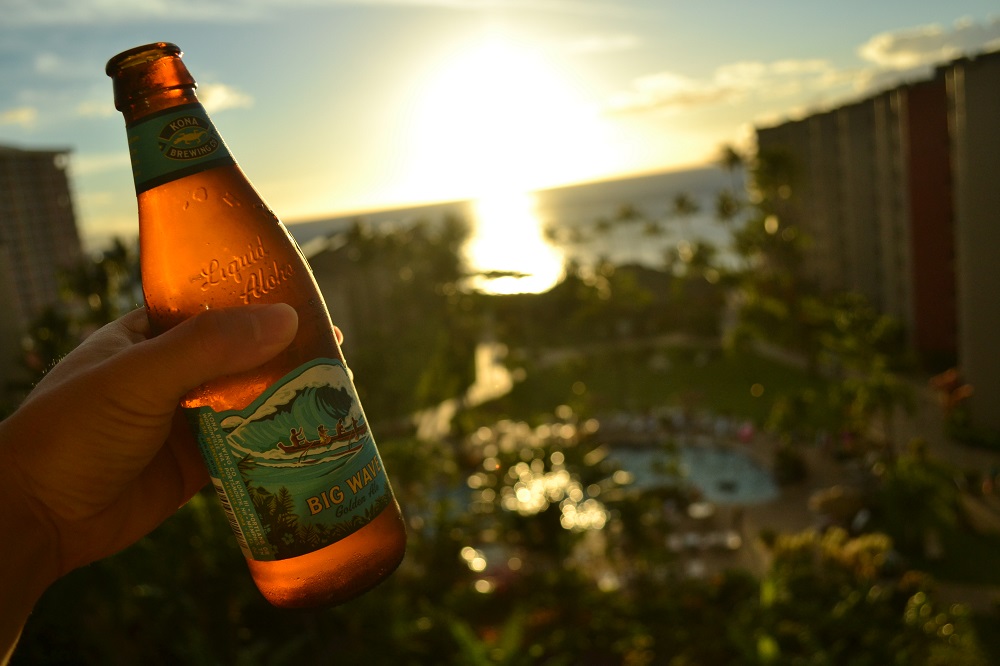 ハワイアンビールボトルの写真