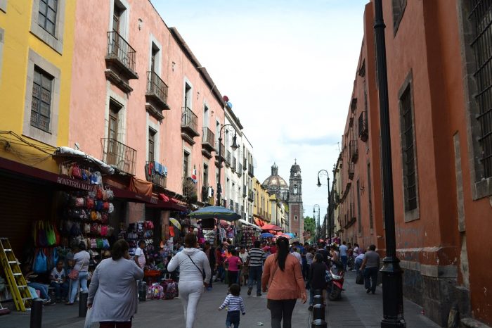メキシコシティの町並み(お店)の写真