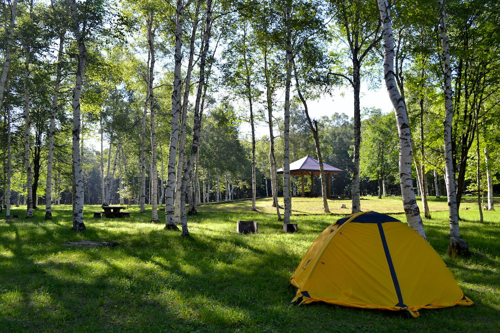 盛岡岩洞湖家族旅行村でキャンプ２の写真