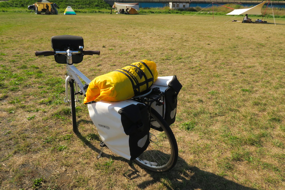 GeerTop２人用テント(自転車に積む)の写真
