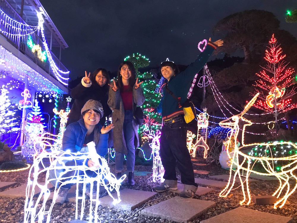 季節労働愛媛県でみかんアルバイト(地元の子と観光・イルミネーション)の写真